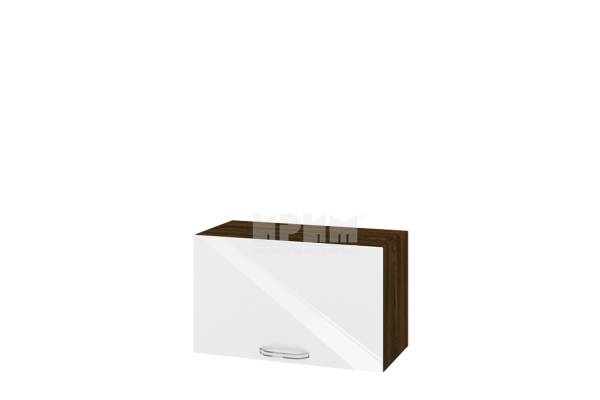 Горен шкаф с хоризонтална врата ВФ-Бяло гланц-05-15, 60см