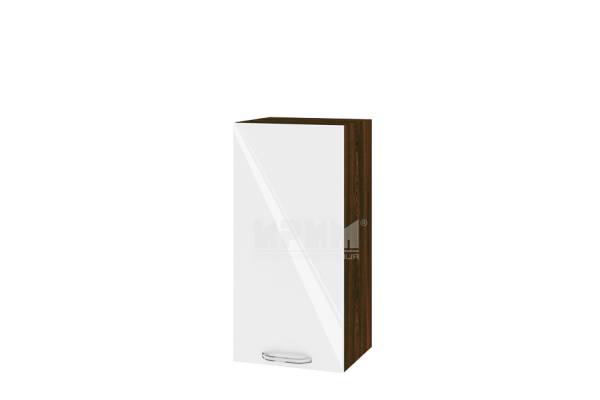 Горен шкаф с врата ВФ-Бяло гланц-05-16, 35см