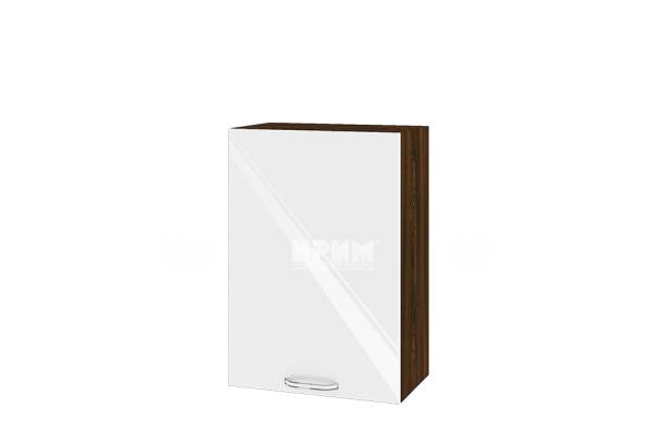 Горен шкаф с врата ВФ-Бяло гланц-05-18, 50см