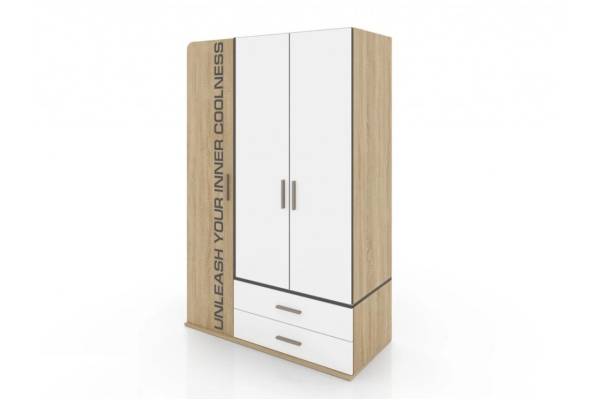 Трикрилен гардероб Сити 1043