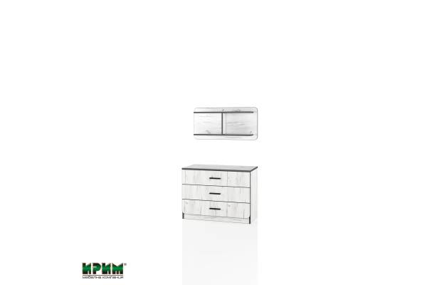 Скрин с етажерка Сити 3086