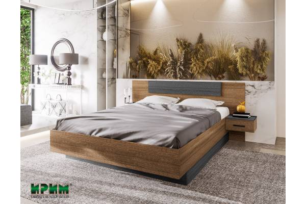 Легло Сити 7077 с нощни шкафчета и повдигащ механизъм