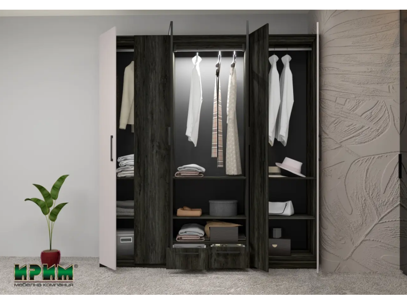 Легло Сити 7088 с нощни шкафчета - Спални комплекти