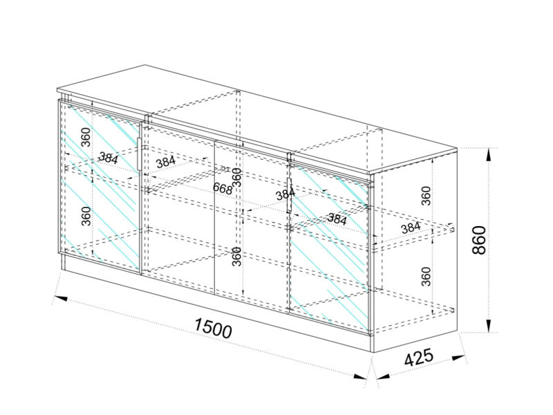 Легло Сити 7088 с нощни шкафчета - Спални комплекти