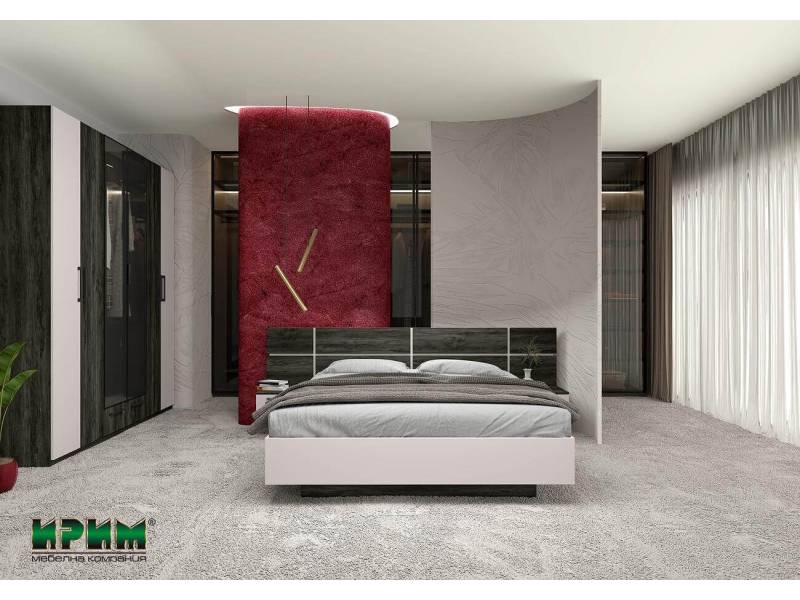 Легло Сити 7088 с нощни шкафчета - Спални комплекти