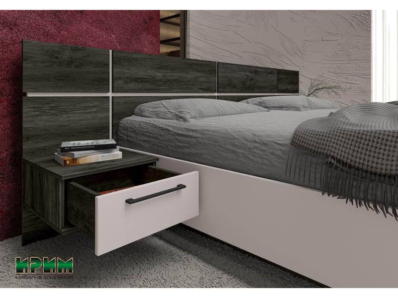 Легло Сити 7088 с нощни шкафчета - Спални комплекти