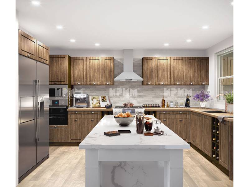 Кухня Сити 895 с лице от МДФ - Стандартни кухни