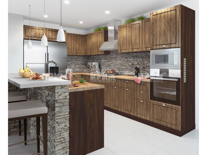 Кухня Сити 897 с лице от МДФ - Стандартни кухни