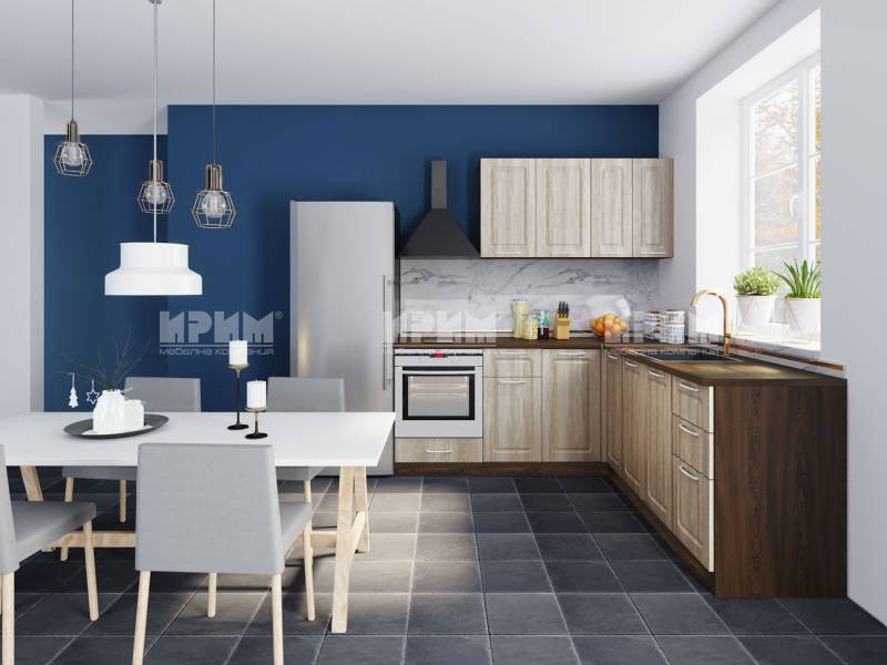 Кухня Сити 934 с лице от МДФ - Стандартни кухни