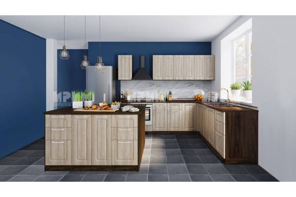 Кухня Сити 936 с лице от МДФ