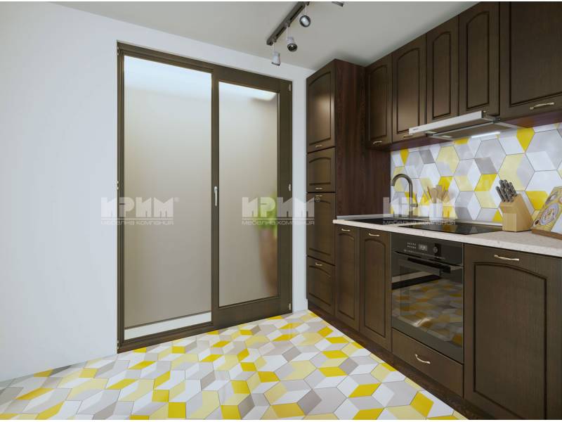 Кухня Сити 939 с лице от МДФ - Стандартни кухни