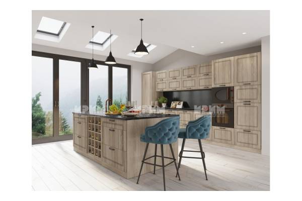 Кухня Сити 967 с лице от МДФ