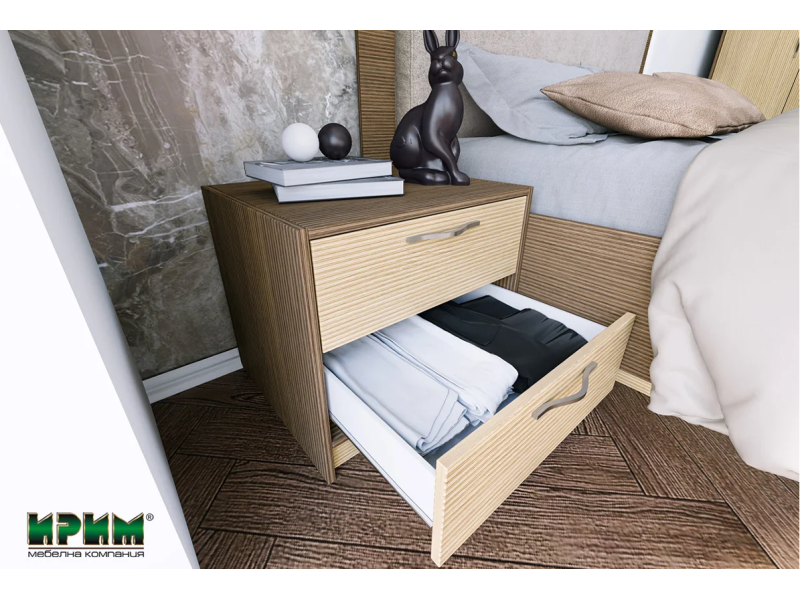 Легло Сити 7089 с нощни шкафчета - Спални комплекти