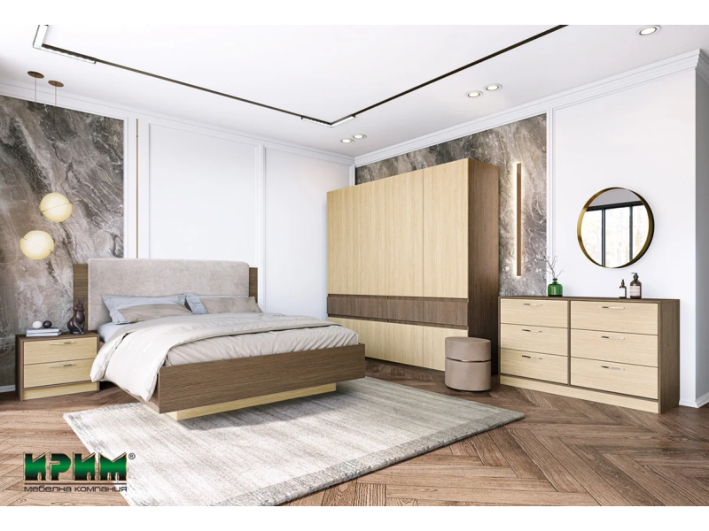 Легло Сити 7089 с нощни шкафчета - Спални комплекти